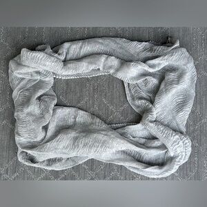 Cejon women’s silver scarf wrap.